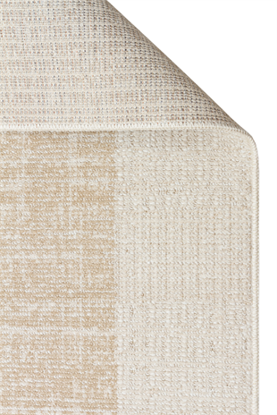 SAHARA SHA 01 CREAM BEIGE  Hav Toz Vermez Yumuşak Tuşeli Modern Makine Halısı