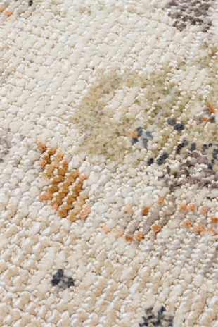 SAHARA SHA 05 CREAM BEIGE  Hav Toz Vermez Yumuşak Tuşeli Modern Makine Halısı