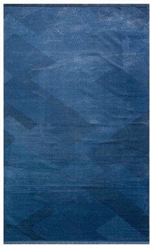 SATEEN DYED ST DYD 01 NAVY  Hav Toz Vermez Yıkanabilir Kaymaz İnce Dokuma Modern Halı 