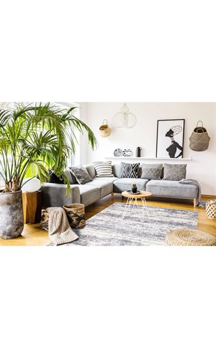 SATEEN ST 01 BEIGE GOLD XW  Hav Toz Vermez Yıkanabilir Kaymaz İnce Dokuma Modern Halı