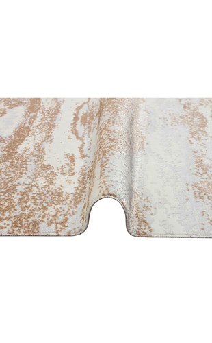 SATEEN ST 01 CREAM BEIGE XW  Hav Toz Vermez Yıkanabilir Kaymaz İnce Dokuma Modern Halı