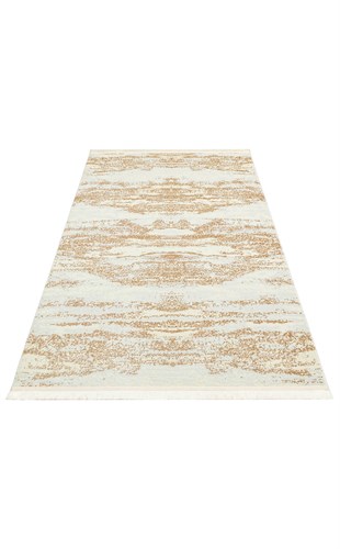 SATEEN ST 01 CREAM BEIGE XW  Hav Toz Vermez Yıkanabilir Kaymaz İnce Dokuma Modern Halı