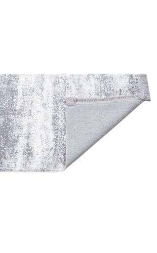 SATEEN ST 01 GREY XW  Hav Toz Vermez Yıkanabilir Kaymaz İnce Dokuma Modern Halı