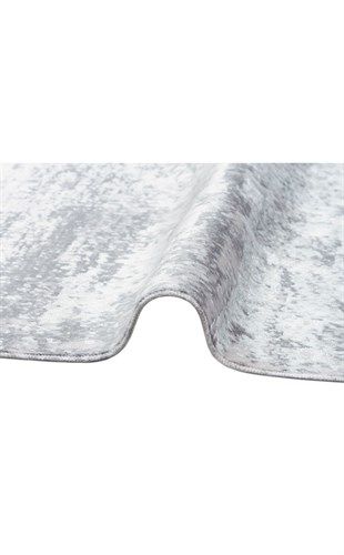 SATEEN ST 01 GREY XW  Hav Toz Vermez Yıkanabilir Kaymaz İnce Dokuma Modern Halı