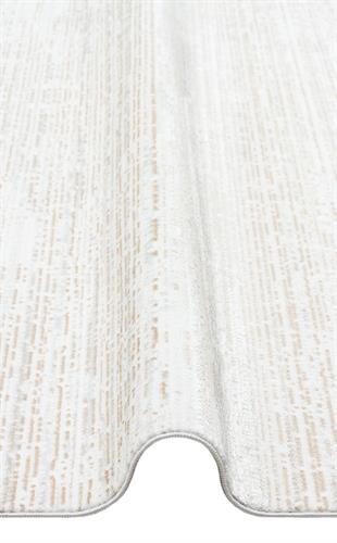 SATEEN ST 101 BEIGE XW  Hav Toz Vermez Yıkanabilir Kaymaz İnce Dokuma Modern Halı