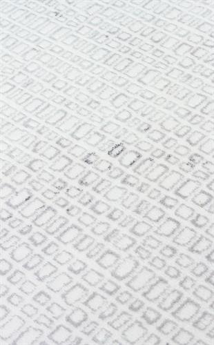 SATEEN ST 108 CREAM GREY  Yıkanabilir Kaymaz Tabanlı Hav Vermez Sık Dokuma Modern Halı