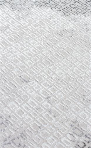 SATEEN ST 108 D.GREY  Yıkanabilir Kaymaz Tabanlı Hav Vermez Sık Dokuma Modern Halı