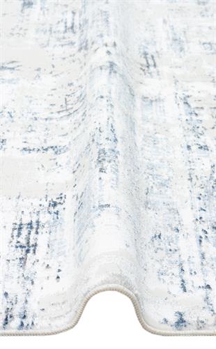 SATEEN LUX ST 904 CREAM BLUE  Hav Toz Vermez Modern Halı