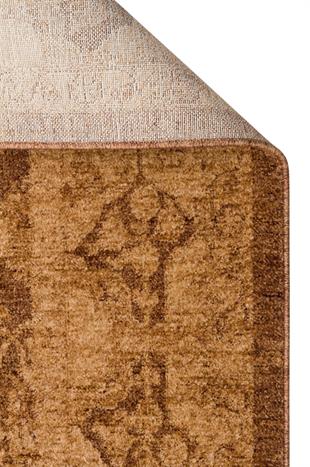 SHIRAZ SHR 01 BEIGE  Vintage Eskitme Desenli Modern Yumuşak Dokulu Makine Halısı
