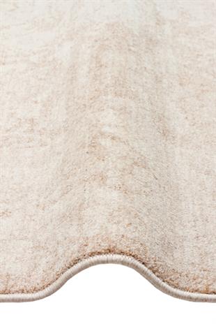 SHIRAZ SHR 01 CREAM  Vintage Eskitme Desenli Modern Yumuşak Dokulu Makine Halısı