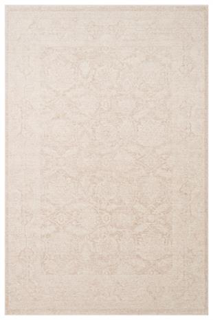 SHIRAZ SHR 01 CREAM  Vintage Eskitme Desenli Modern Yumuşak Dokulu Makine Halısı