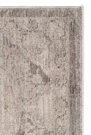 SHIRAZ SHR 01 GREY  Vintage Eskitme Desenli Modern Yumuşak Dokulu Makine Halısı