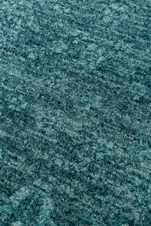 SHIRAZ SHR 03 TURQUOISE  Vintage Eskitme Desenli Modern Yumuşak Dokulu Makine Halısı