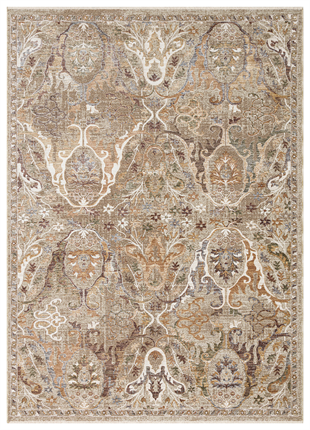 SOFIA SOF 02 CREAM GOLD Renkli El Dokuma Uşak Halı Desenlerine Sahip Makine Halısı