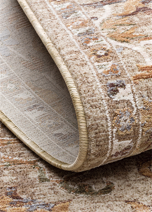 SOFIA SOF 02 CREAM GOLD Renkli El Dokuma Uşak Halı Desenlerine Sahip Makine Halısı