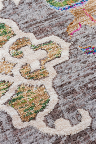 SOFIA SOF 02 MULTY Renkli El Dokuma Uşak Halı Desenlerine Sahip Makine Halısı