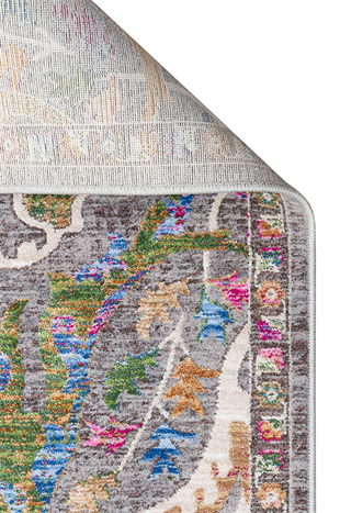 SOFIA SOF 02 MULTY Renkli El Dokuma Uşak Halı Desenlerine Sahip Makine Halısı