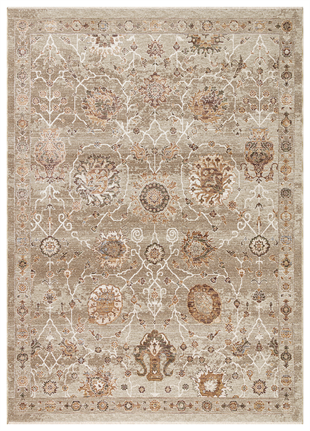 SOFIA SOF 05 CREAM GOLD Renkli El Dokuma Uşak Halı Desenlerine Sahip Makine Halısı