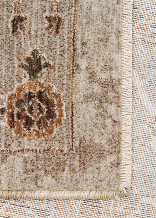 SOFIA SOF 05 CREAM GOLD Renkli El Dokuma Uşak Halı Desenlerine Sahip Makine Halısı