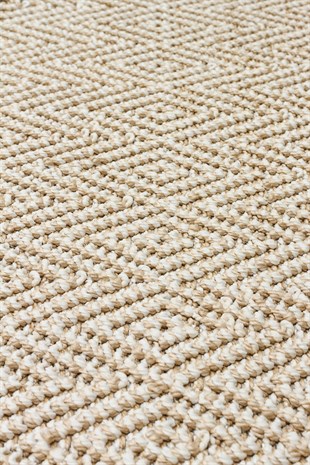 SOHO SH 01 BEIGE  Hav Toz Vermez Hasır Dokuma Modern Makine Halısı