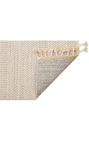 SOHO SH 01 BEIGE  Hav Toz Vermez Hasır Dokuma Modern Makine Halısı