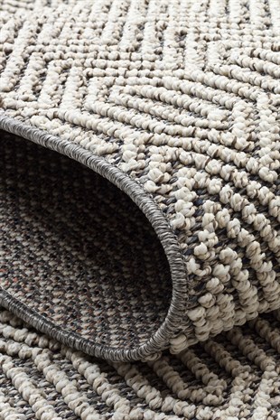 SOHO SH 01 GREY  Hav Toz Vermez Hasır Dokuma Modern Makine Halısı