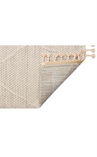 SOHO SH 02 BEIGE  Hav Toz Vermez Hasır Dokuma Modern Makine Halısı