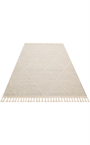SOHO SH 02 BEIGE  Hav Toz Vermez Hasır Dokuma Modern Makine Halısı