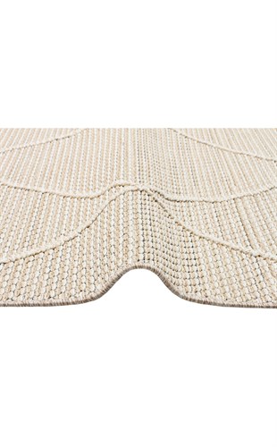 SOHO SH 02 BEIGE  Hav Toz Vermez Hasır Dokuma Modern Makine Halısı