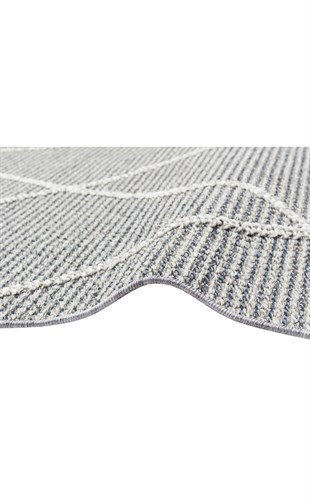 SOHO SH 02 GREY  Hav Toz Vermez Hasır Dokuma Modern Makine Halısı