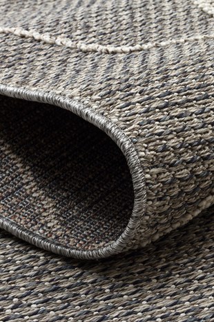 SOHO SH 02 GREY  Hav Toz Vermez Hasır Dokuma Modern Makine Halısı