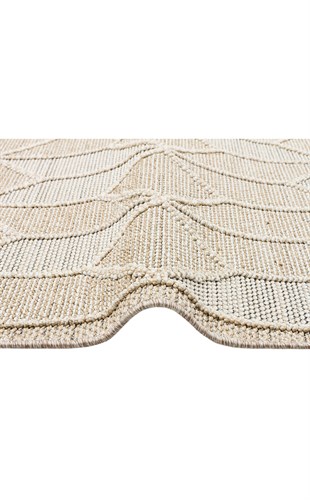 SOHO SH 03 BEIGE  Hav Toz Vermez Hasır Dokuma Modern Makine Halısı