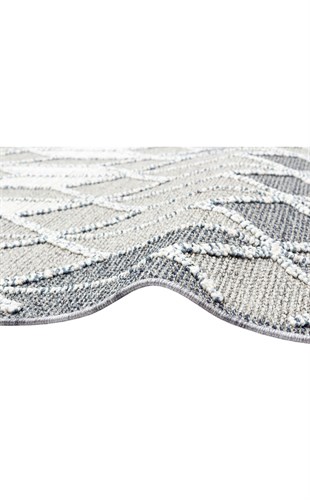 SOHO SH 03 GREY  Hav Toz Vermez Hasır Dokuma Modern Makine Halısı