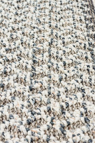 SOHO SH 05 IVORY GREY  Hav Toz Vermez Hasır Dokuma Modern Makine Halısı