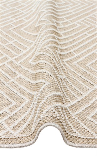 SOHO SH 12 BEIGE  Hav Toz Vermez Hasır Dokuma Modern Makine Halısı