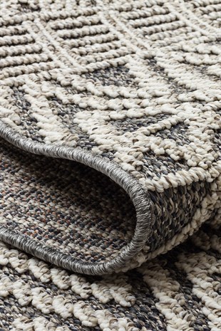 SOHO SH 14 GREY  Hav Toz Vermez Hasır Dokuma Modern Makine Halısı