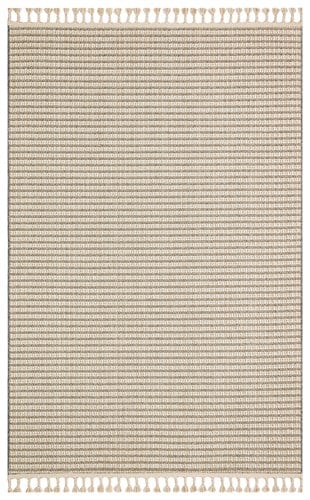 SOHO SH 17 BEIGE IVORY  Hav Toz Vermez Hasır Dokuma Modern Makine Halısı