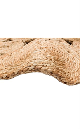 SOLO CA-104 NATURAL XW  Yuvarlak veya Oval El Dokuma Naturel Jüt Hasır Halı