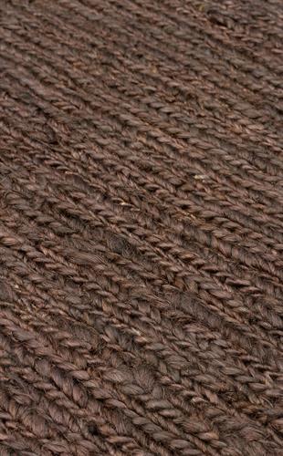 SOUMAK SMK PLAIN BROWN  Soumak Örgülü Naturel Kendir Halı