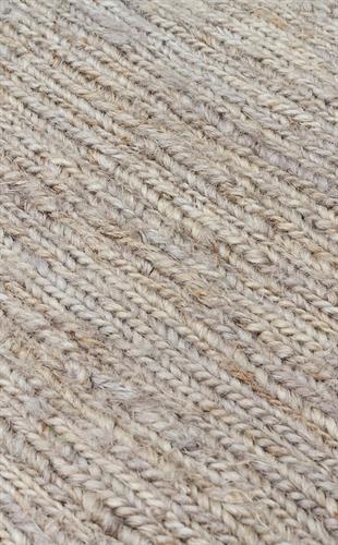 SOUMAK SMK PLAIN GREY  Soumak Örgülü Naturel Kendir Halı