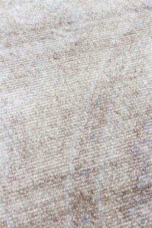 TAFTAN TF 03 BEIGE  Pakistan Overdyed Tarzı Özel Hav Vermeyen ve El Emeği ile Özel Tezgahlarda Üretilen Uşak Halısı