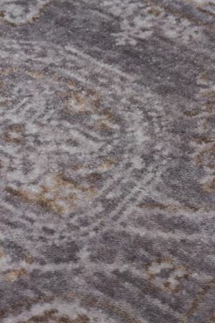 TAFTAN TF 03 D.GREY BRONZE  Pakistan Overdyed Tarzı Özel Hav Vermeyen ve El Emeği ile Özel Tezgahlarda Üretilen Uşak Halısı