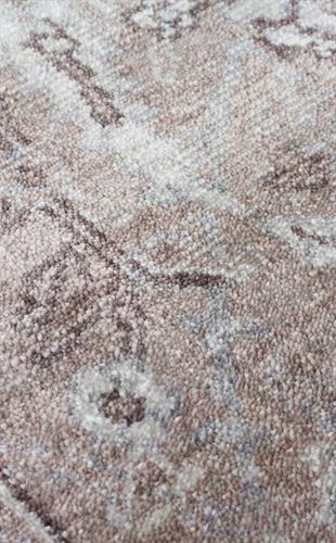 TAFTAN TF 07 SMOKE GREY  Uşaklı Kadınların Yoğun El Emeği ile Şekillenen, Bambu ile Üretilen Özel Tezgah Halısı