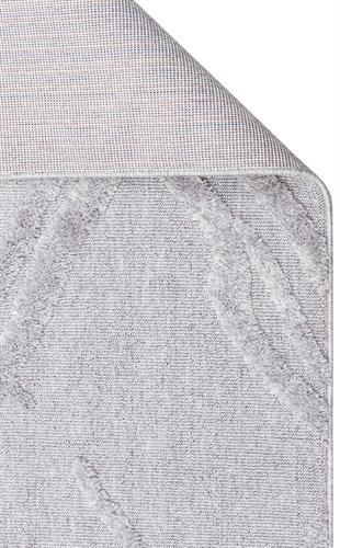 TERAZZO TRZ 03 GREY  Hav Toz Vermez Yumuşak Dokulu Etnik Örgü Desenlere Sahip Modern İskindinav Halı