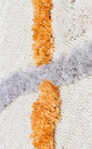 TERAZZO TRZ 03 MULTY  Hav Toz Vermez Yumuşak Dokulu Etnik Örgü Desenlere Sahip Modern İskindinav Halı