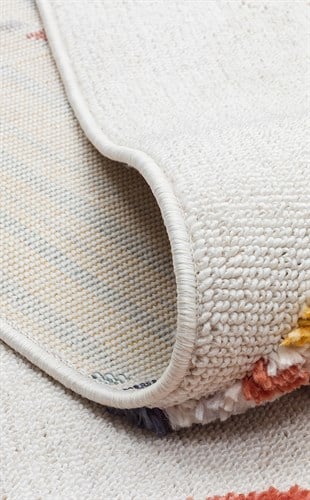 TERAZZO TRZ 04 MULTY  Hav Toz Vermez Yumuşak Dokulu Etnik Örgü Desenlere Sahip Modern İskindinav Halı