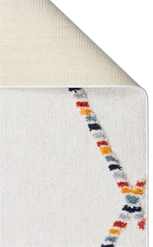 TERAZZO TRZ 04 MULTY  Hav Toz Vermez Yumuşak Dokulu Etnik Örgü Desenlere Sahip Modern İskindinav Halı