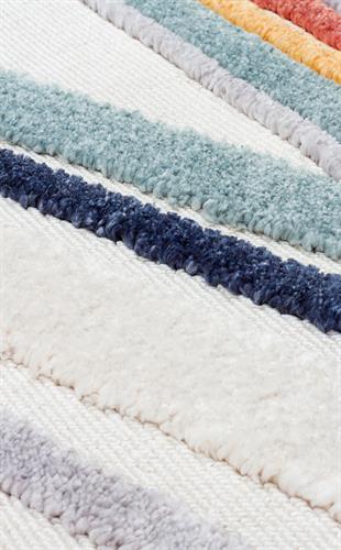 TERAZZO TRZ 05 MULTY  Hav Toz Vermez Yumuşak Dokulu Etnik Örgü Desenlere Sahip Modern İskindinav Halı