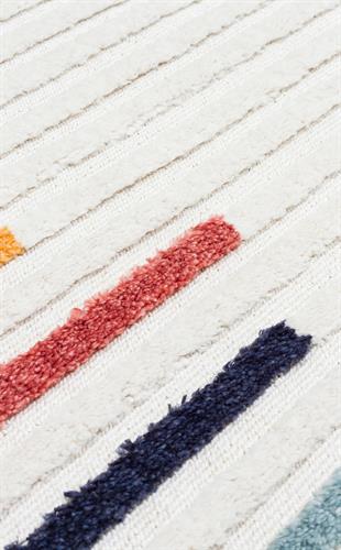 TERAZZO TRZ 06 MULTY  Hav Toz Vermez Yumuşak Dokulu Etnik Örgü Desenlere Sahip Modern İskindinav Halı