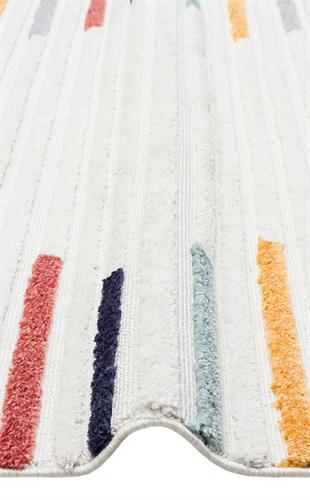 TERAZZO TRZ 06 MULTY  Hav Toz Vermez Yumuşak Dokulu Etnik Örgü Desenlere Sahip Modern İskindinav Halı